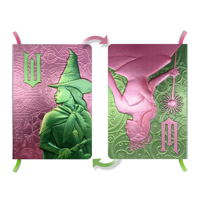 Wicked Elphaba/Glinda Reversible Sculpted Journal