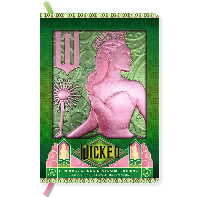 Wicked Elphaba/Glinda Reversible Sculpted Journal