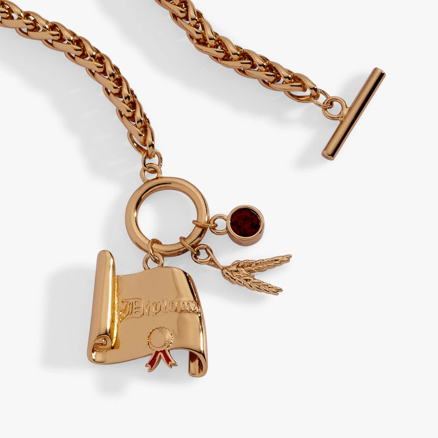 Wizard of Oz Scarecrow Toggle Bracelet