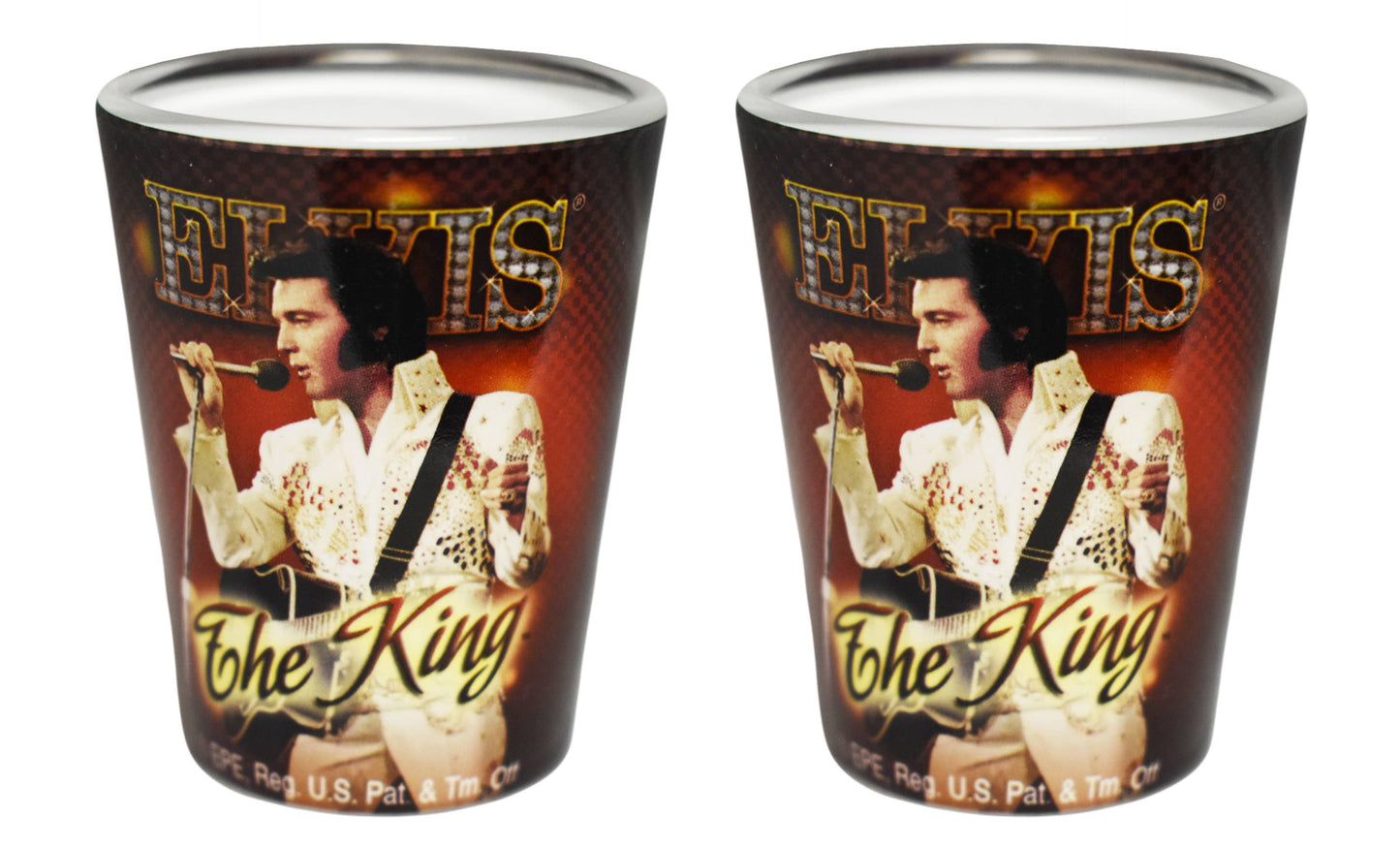 Elvis Shot Glass - The King Red