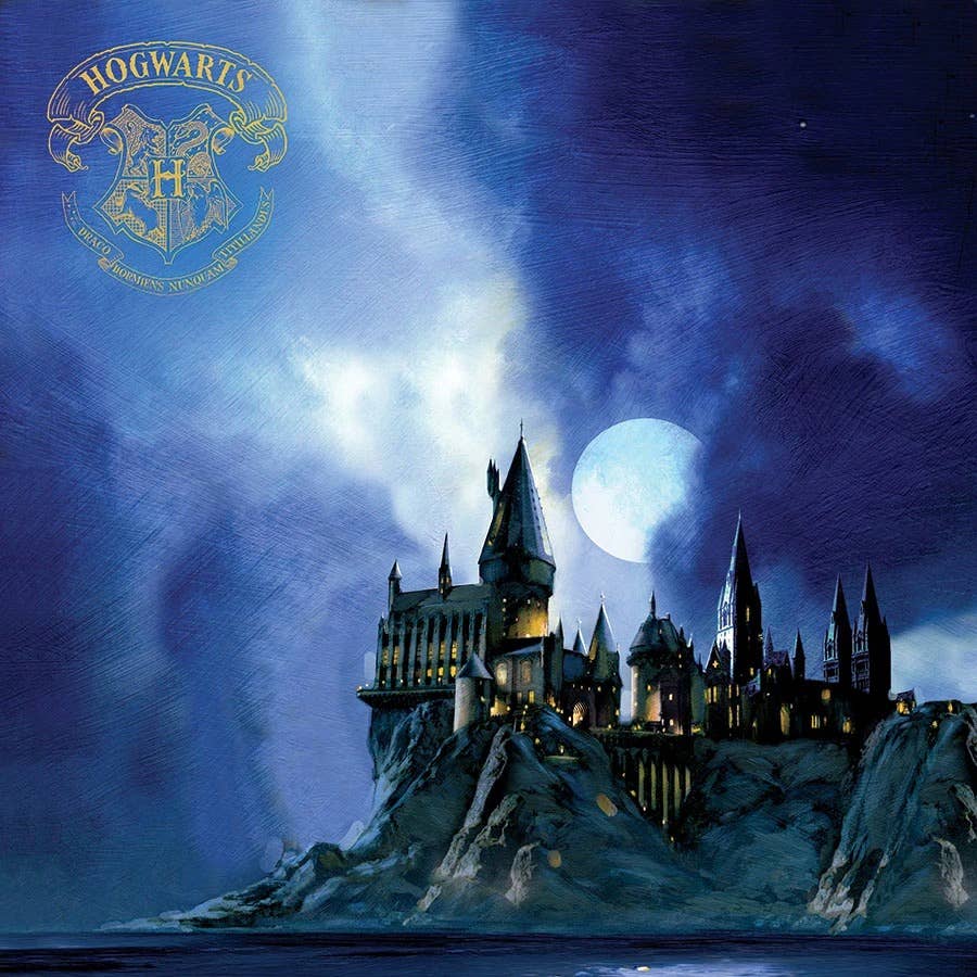 Harry Potter Hogwarts at Night Double Sided Embellished Paper