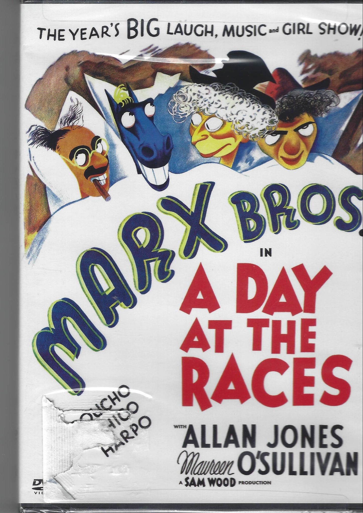 Marx Brothers movie poster on a gray background