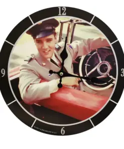 Elvis in Uniform Clock